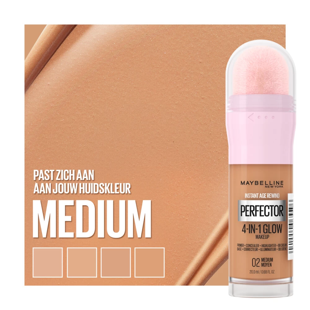 Maybelline Instant Anti-Age Perfector 4-in-1 Glow Medium - Primer, Concealer, Highlighter En BB-Cream In één - Afbeelding 3