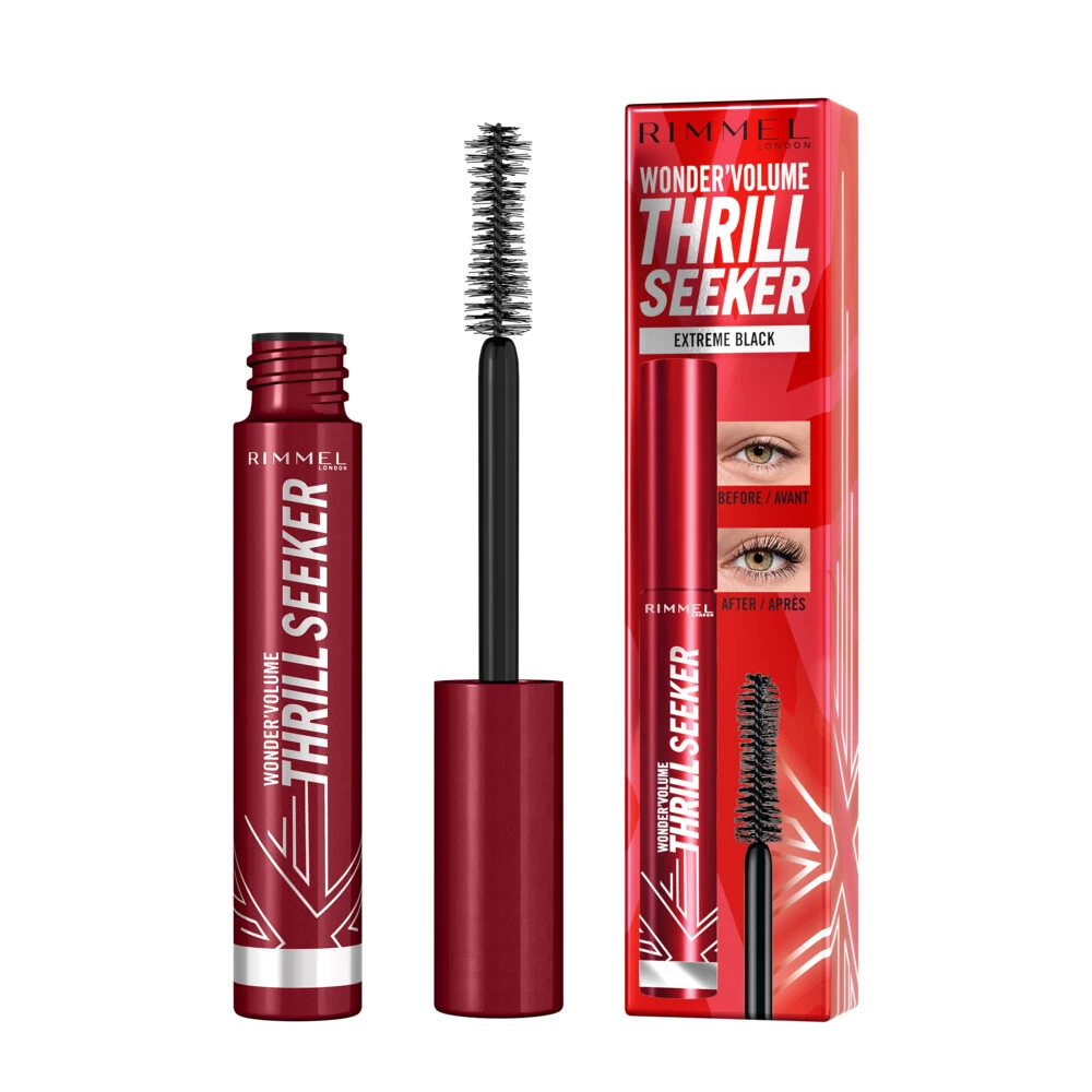 Rimmel Wonderu0027Volume Thrill Seeker Mascara 001 Extreme Black - Afbeelding 2