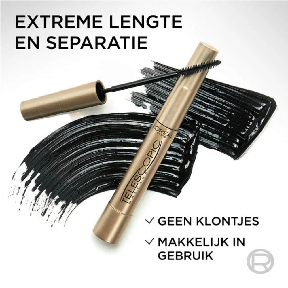 L'Oreal Lu0027Oréal Telescopic Black Mascara - Afbeelding 3
