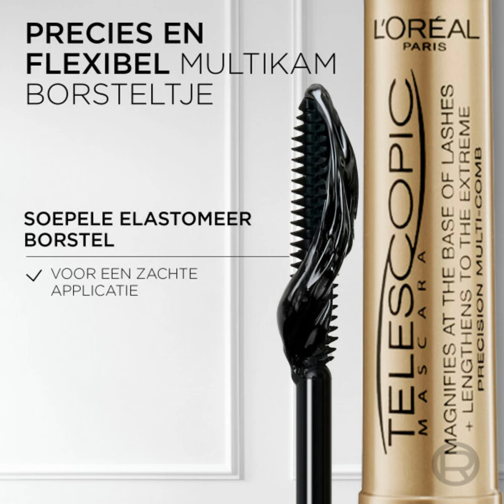 L'Oreal Lu0027Oréal Telescopic Black Mascara - Afbeelding 4